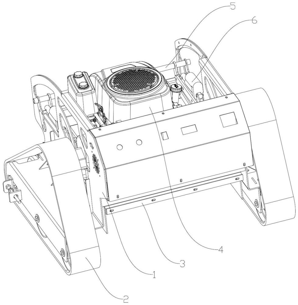 履帶底盤傳動(dòng)系統(tǒng)及履帶式農(nóng)用車的制作方法