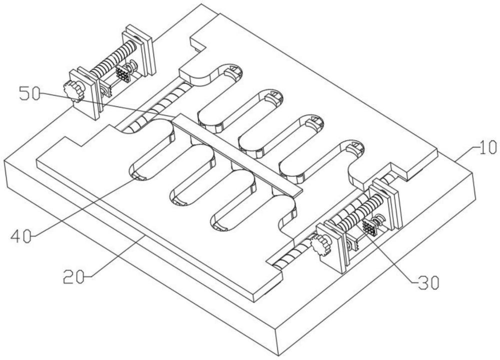 一種冷凝器冷卻組件成型加工模具的制作方法