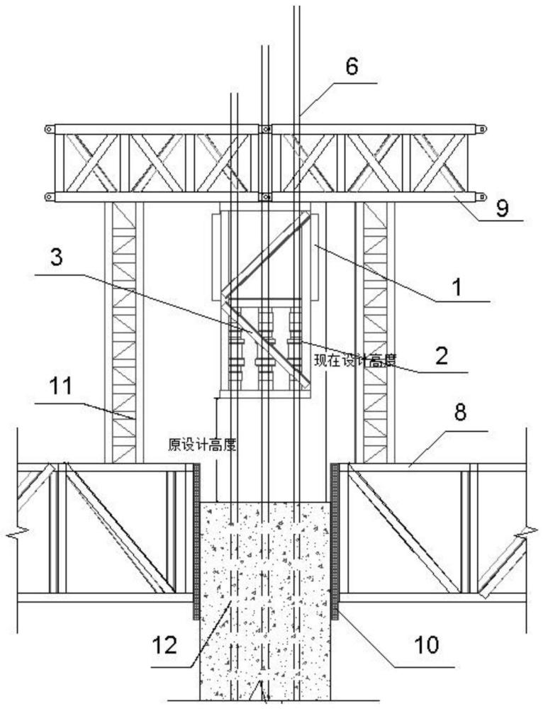 一種多層平臺滑模的千斤頂?shù)跫苎b置的制作方法