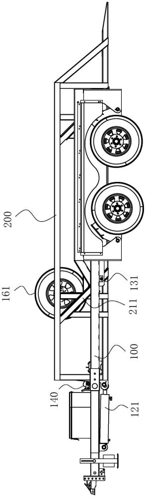 液壓升降平板拖車的制作方法