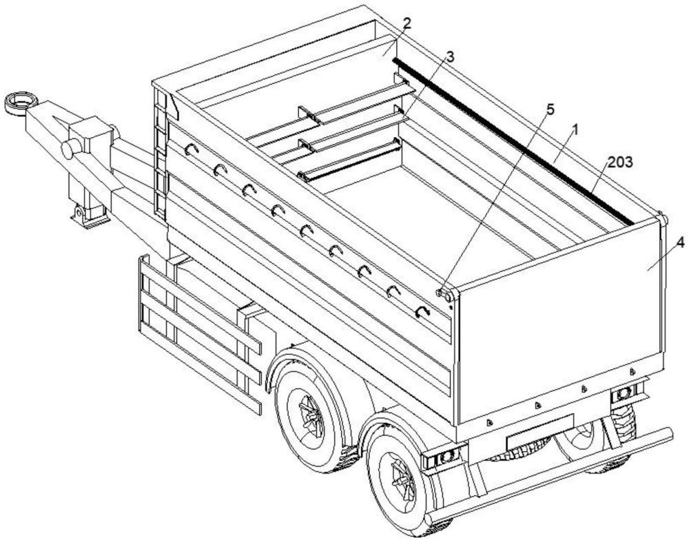 一種具有推料組件的半掛車的制作方法