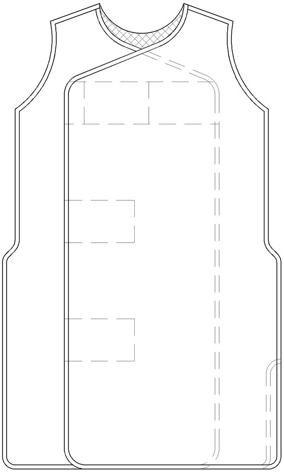 一種防撕裂X射線防護圍裙的制作方法
