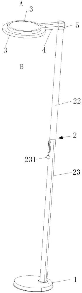 一種落地式雙盤護眼燈的制作方法