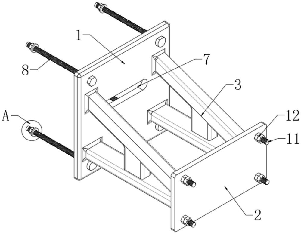 一種建筑外墻爬架支座的制作方法