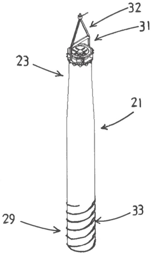 用于安裝海上風(fēng)力渦輪機(jī)基礎(chǔ)單體樁柱的方法與流程