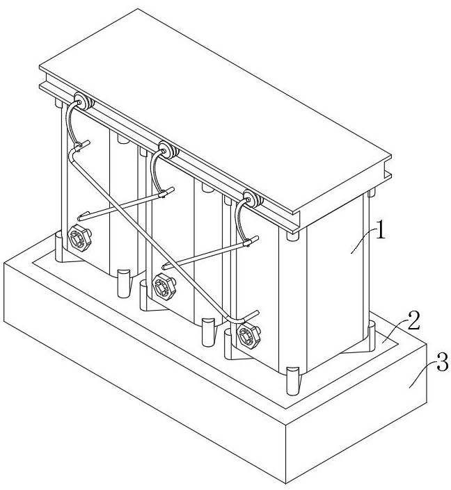 一種干式變壓器的抗震支撐結(jié)構(gòu)及方法與流程