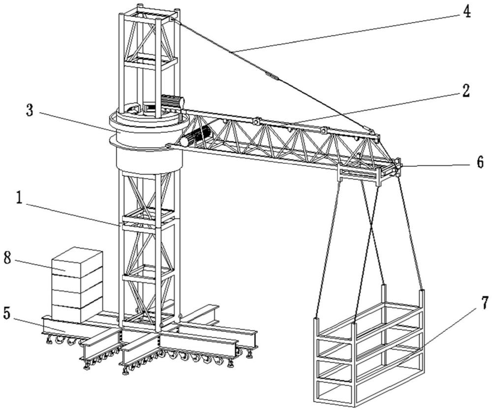 一種建構(gòu)筑物臨空面起吊施工作業(yè)平臺(tái)的制作方法