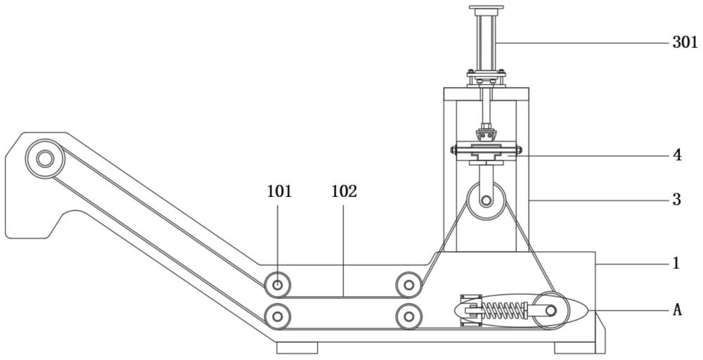 一種撈渣機(jī)的傳動(dòng)鏈條自動(dòng)張緊裝置及使用方法與流程