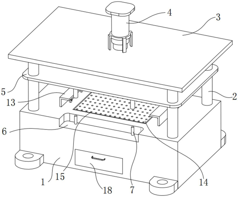 一種電解陽極板生產沖孔落料機的制作方法