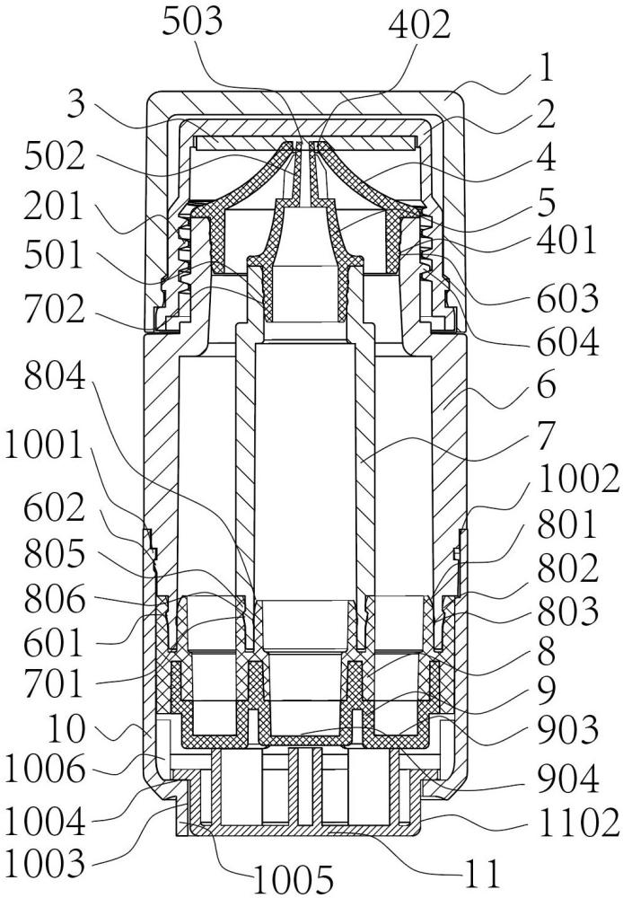 一種輕便按壓式雙料擠出容器的制作方法