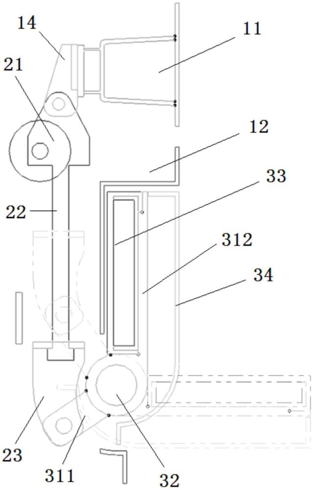 一種車門板電動扶手機構的制作方法