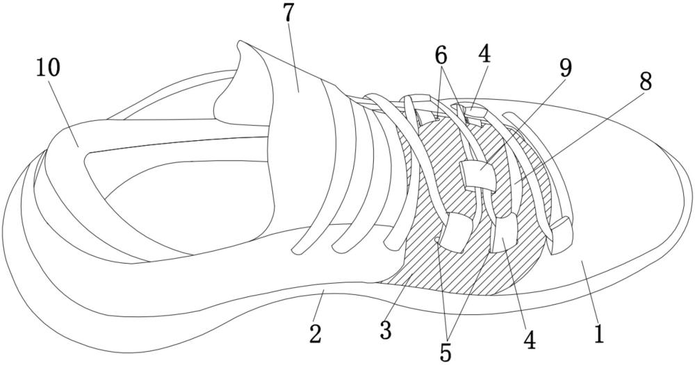 一種便于拉緊鞋帶的籃球鞋的制作方法