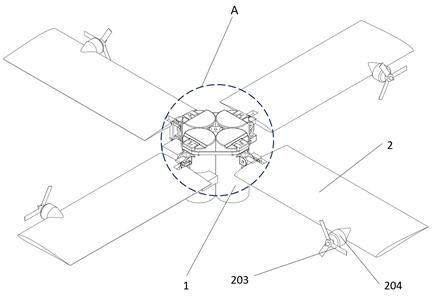 一種組合-分布式變體飛行器