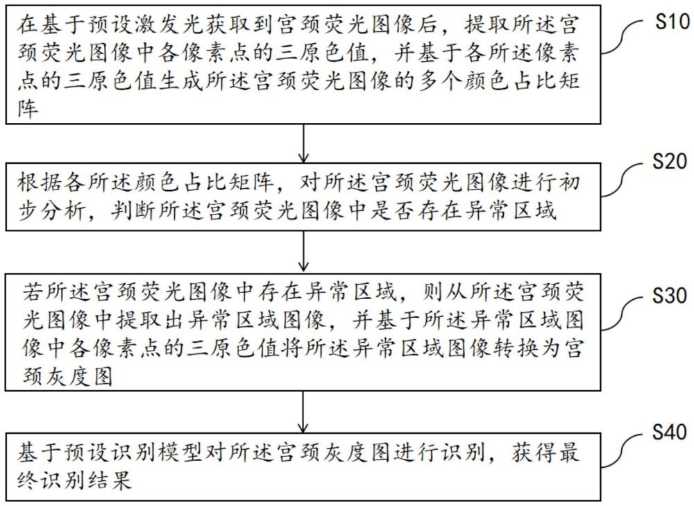 宮頸熒光圖像處理分析方法、系統(tǒng)及存儲介質與流程