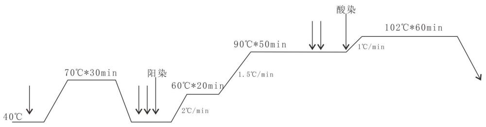 高色牢度錦氨陽滌登山尼面料及其加工工藝的制作方法