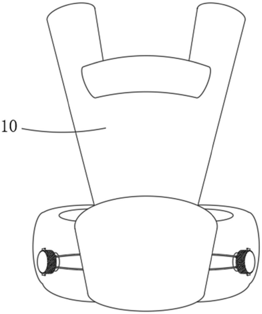 一種嬰兒腰凳背帶的雙旋轉(zhuǎn)收緊扣的制作方法
