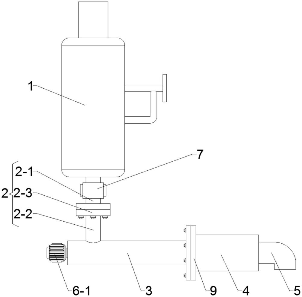 帶噴射管的空氣激波吹灰器的制作方法