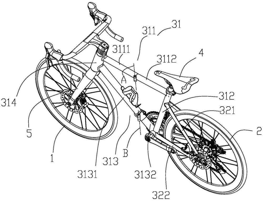 一種可折疊自行車的制作方法