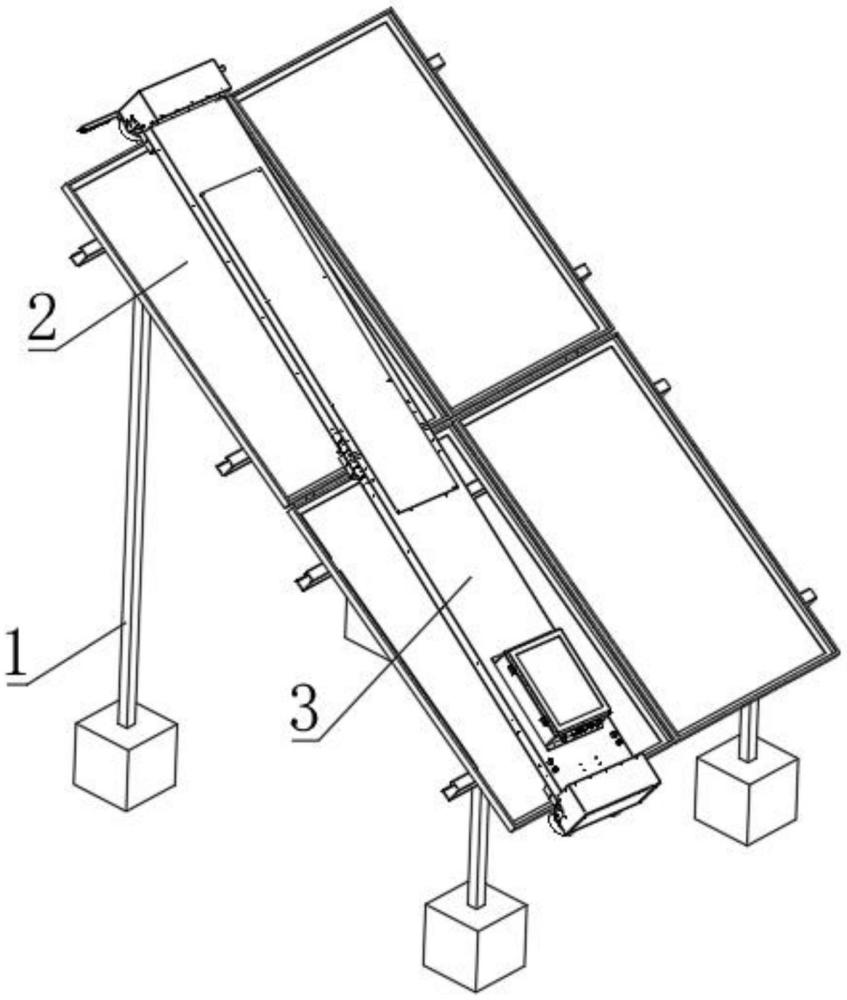 一種檢測光伏清掃機運行姿態(tài)及調整的方法與流程