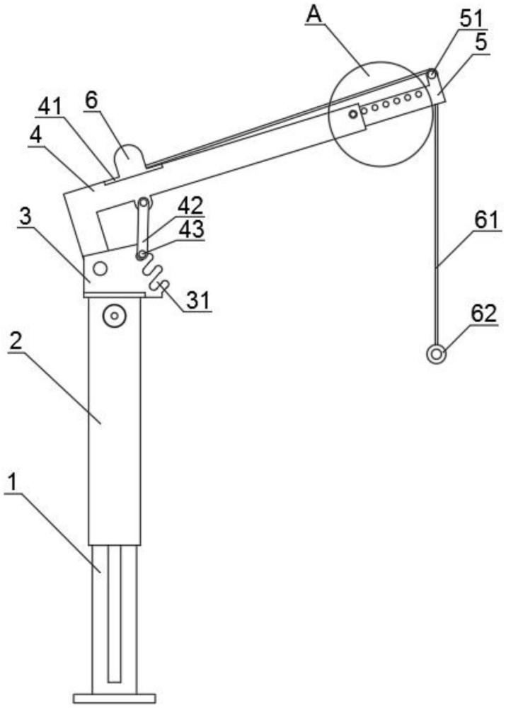 一種建筑工程用折疊式吊機(jī)的制作方法