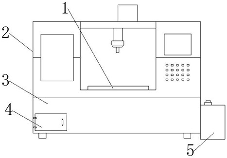 一種具有廢屑壓縮結構的加工中心設備的制作方法