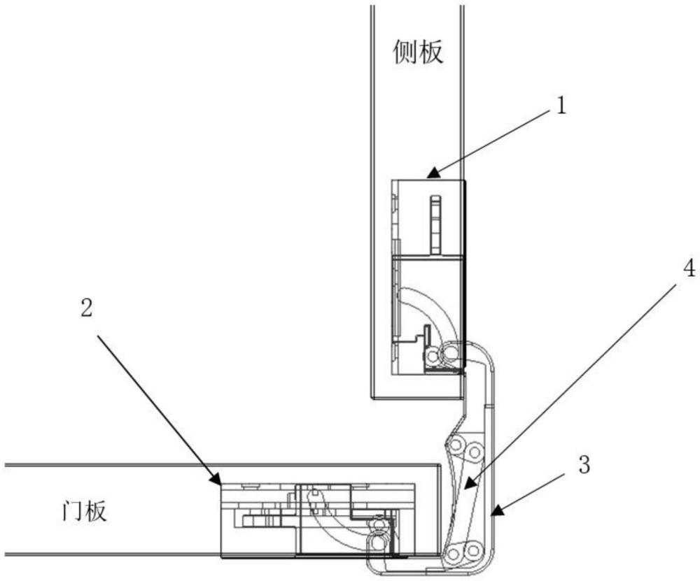 一種互鎖鉸鏈不蓋大角度開合聯(lián)動(dòng)機(jī)構(gòu)的制作方法