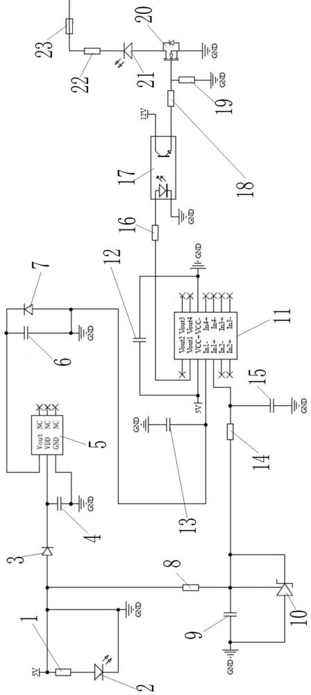 一種轉(zhuǎn)臺艙體打壓自動關(guān)斷電路的制作方法