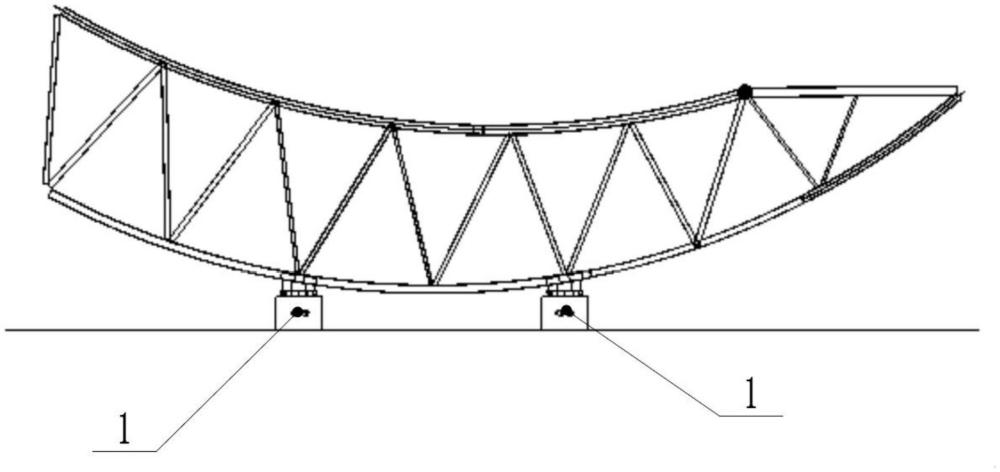 一種巨型桁架轉(zhuǎn)運(yùn)裝置的制作方法