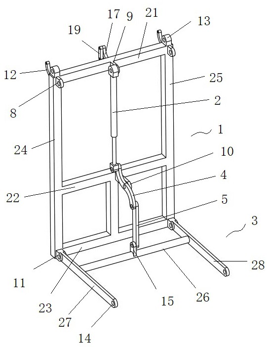 一種架空檢修平臺可翻轉爬梯和架空檢修平臺的制作方法