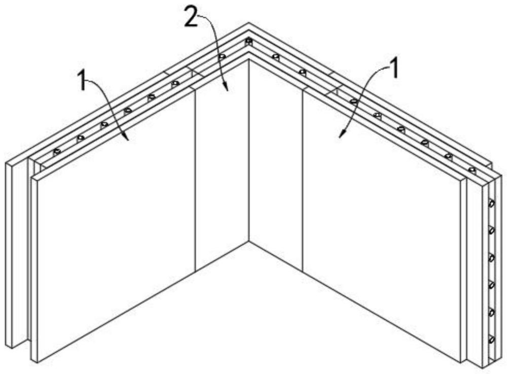 一種具有竹鋼組合結(jié)構(gòu)骨架的裝配式建筑墻體