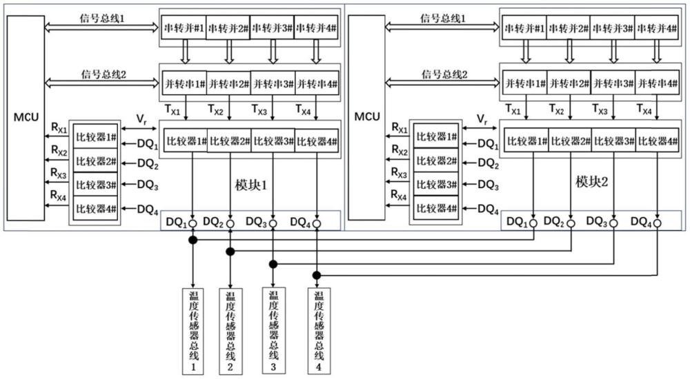 一種單總線數(shù)字溫度傳感器的數(shù)據(jù)采集冗余電路及裝置的制作方法