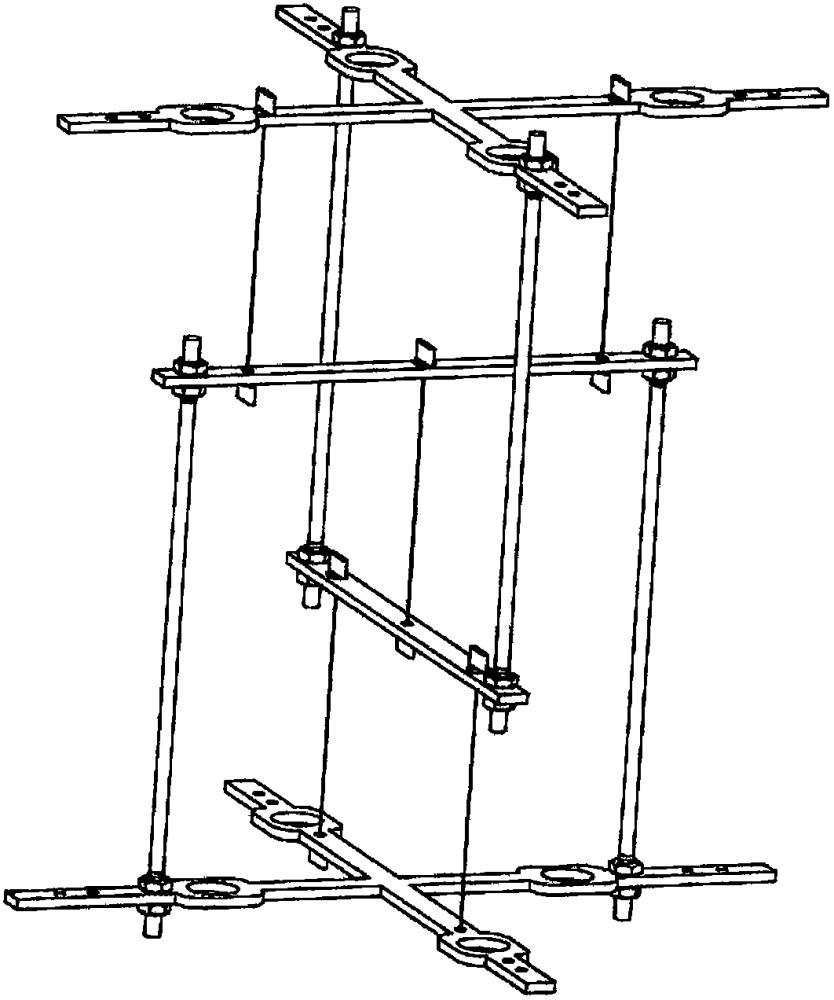 一種電驅(qū)記憶合金絲拼接陣列式空間變剛度拓?fù)浣Y(jié)構(gòu)