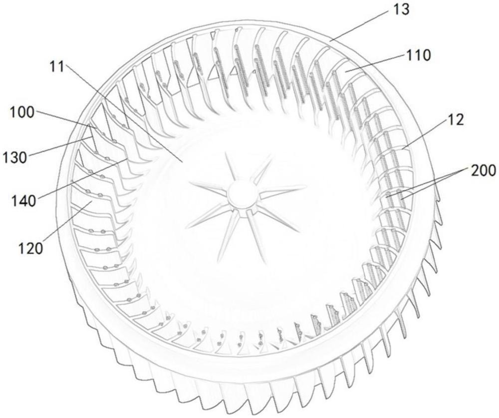 汽車空調(diào)仿生葉輪和離心風(fēng)機(jī)的制作方法