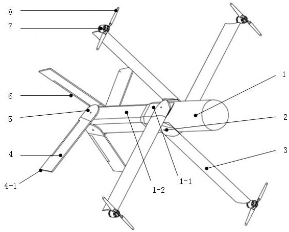 一種可折疊復(fù)合構(gòu)型垂直起降無人機(jī)的制作方法