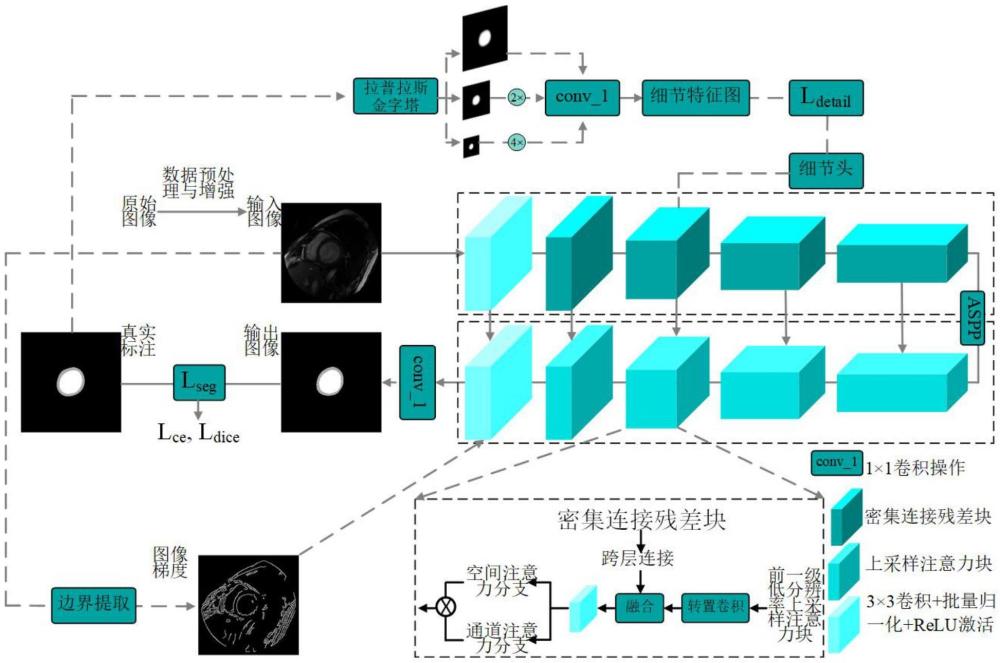 基于細(xì)節(jié)引導(dǎo)與多尺度注意力的心臟磁共振圖像分割方法