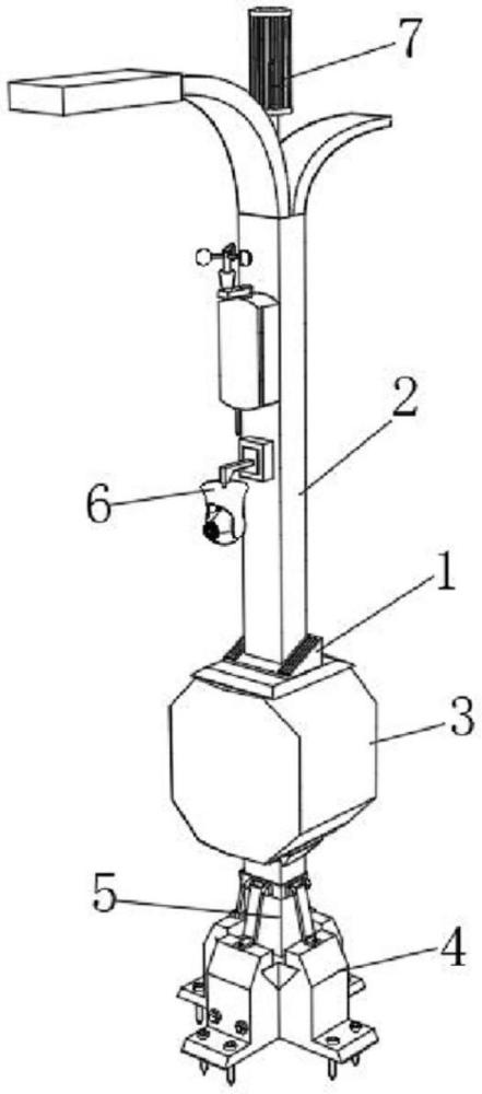 一種城市道路智慧燈桿的防護(hù)結(jié)構(gòu)的制作方法