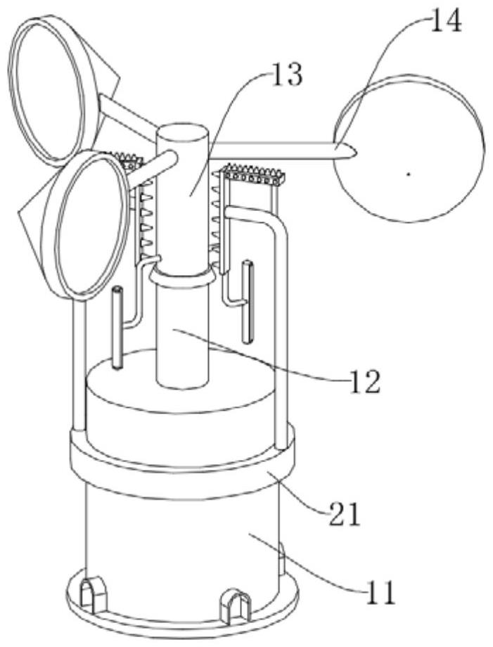 一種基于機(jī)械風(fēng)杯式測(cè)量風(fēng)速的傳感器的制作方法