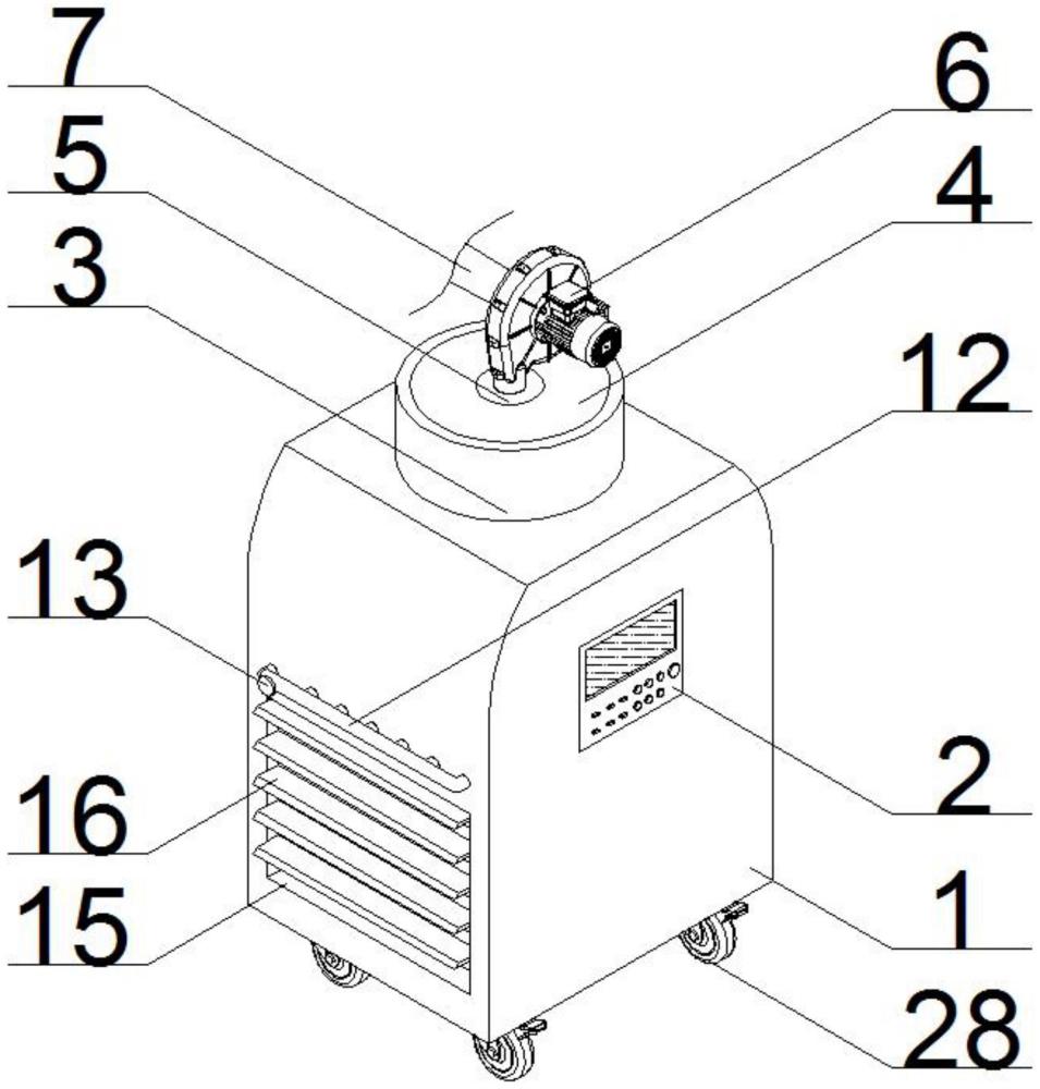 一種除塵效果好的蒸發(fā)式冷氣機(jī)的制作方法