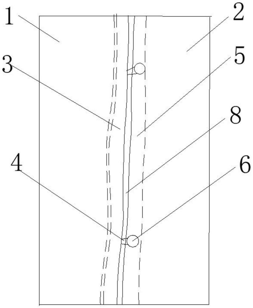 一種開門襟耳仔袢服裝的防走光結(jié)構(gòu)的制作方法