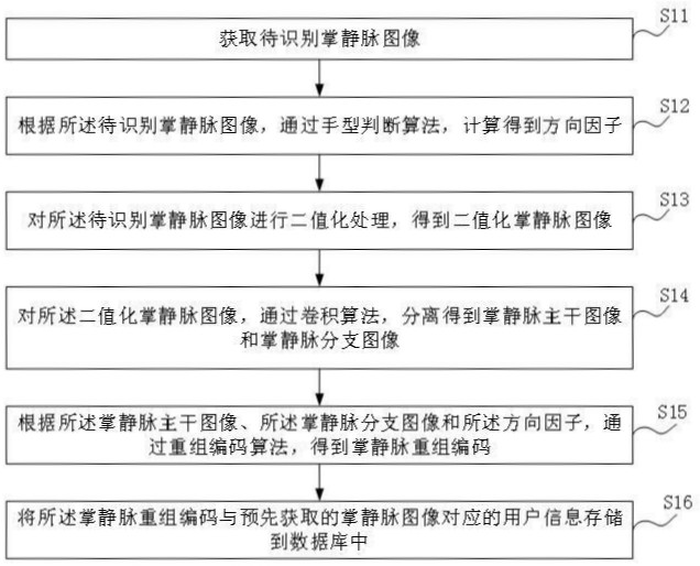 掌靜脈圖像的處理方法、系統(tǒng)及儲(chǔ)存介質(zhì)與流程