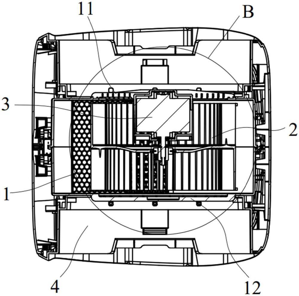 一種雙側(cè)吸風(fēng)離心風(fēng)機(jī)及空氣凈化器的制作方法