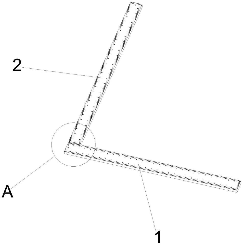 一種折疊式繪圖測量尺的制作方法