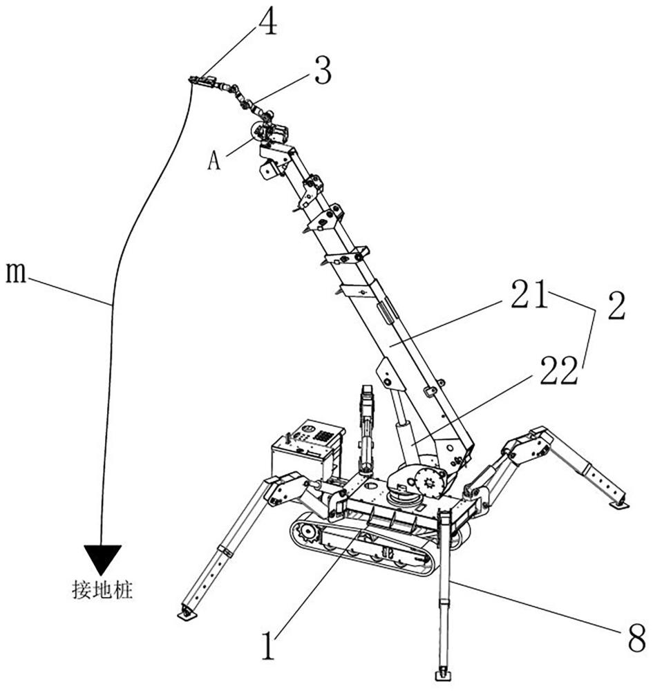 一種高空掛拆接地線的方法與流程