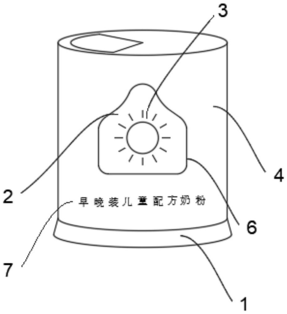 一種便于拿取的分類式奶粉儲存盒的制作方法