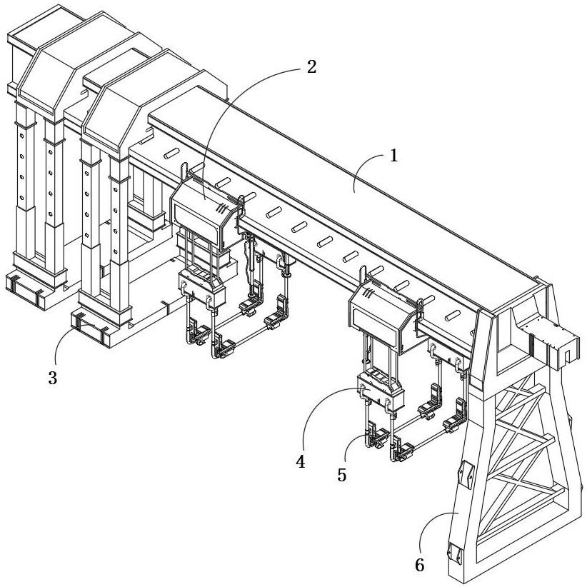 一種閘壩工程凌空施工工藝及架橋機(jī)的制作方法