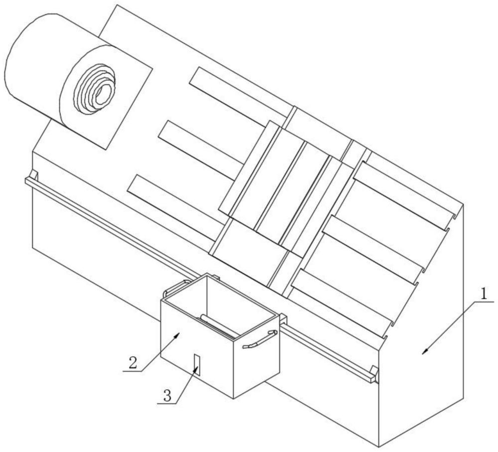 一種斜床身機(jī)床用接料裝置的制作方法