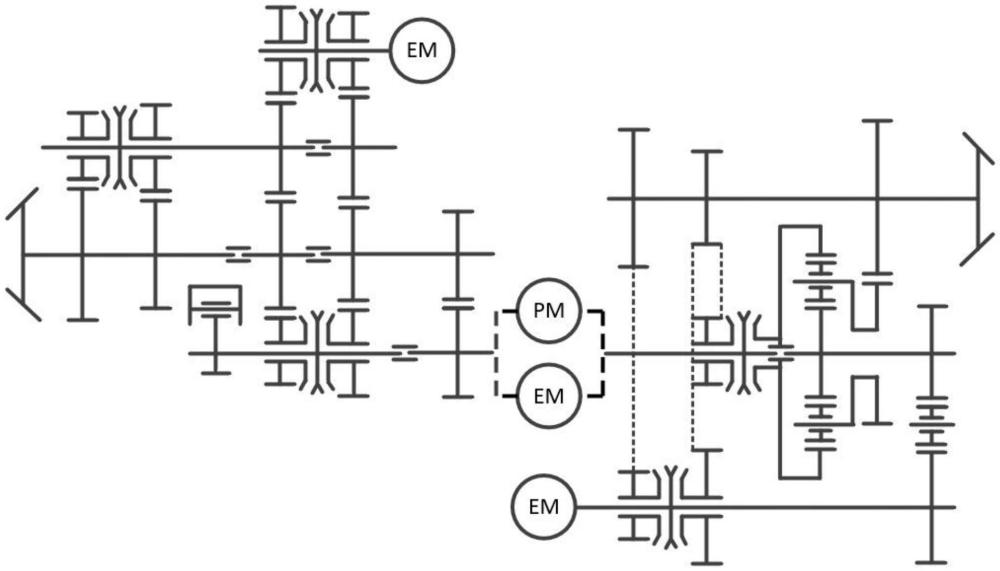 一種可融合液壓傳動(dòng)的多模無(wú)離合器電驅(qū)動(dòng)無(wú)級(jí)變速裝置