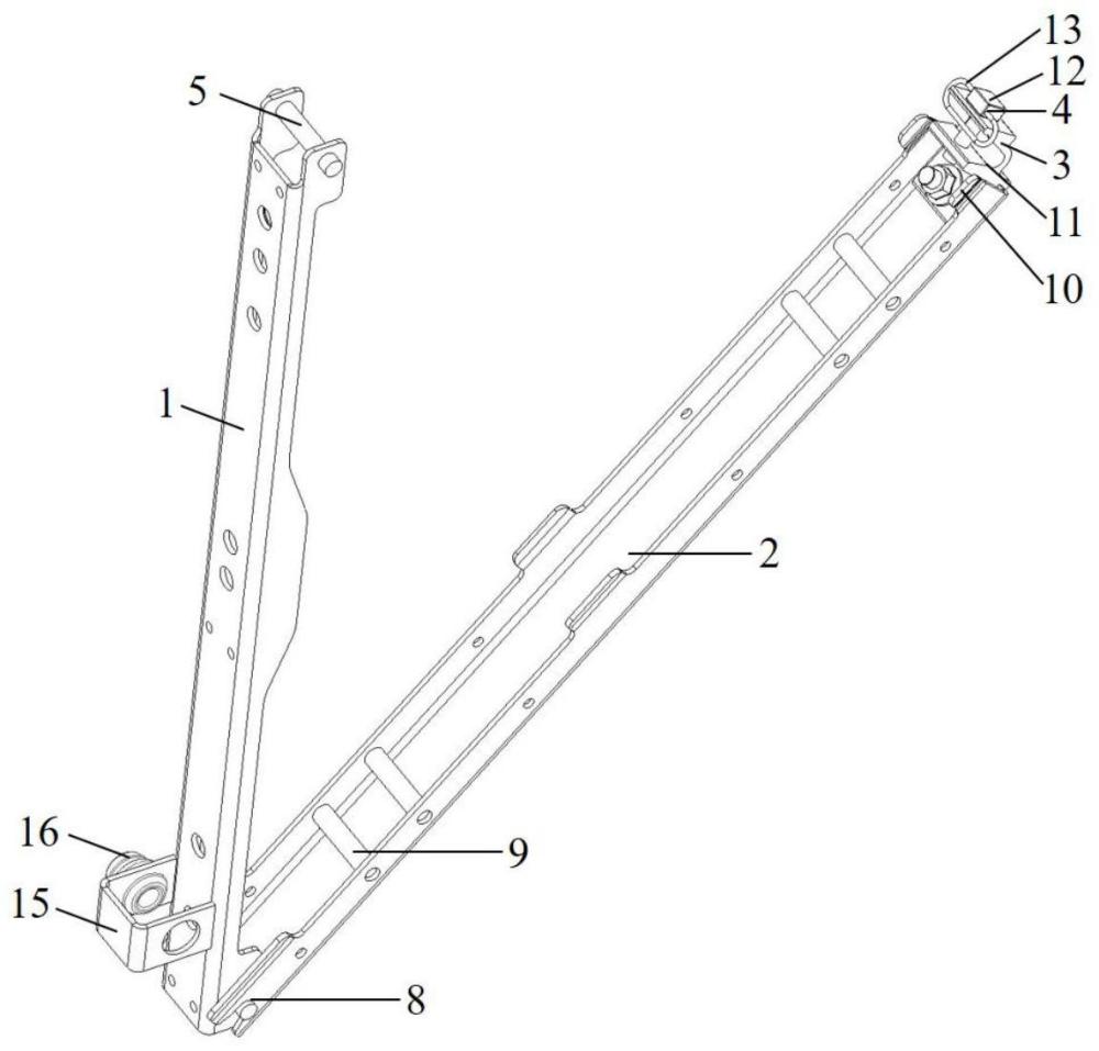 一種重型牽引車用側(cè)防護(hù)翻轉(zhuǎn)機(jī)構(gòu)的制作方法