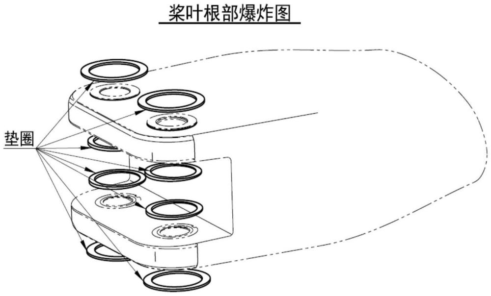 一種C字型槳葉根部墊圈膠粘裝配裝置的制作方法