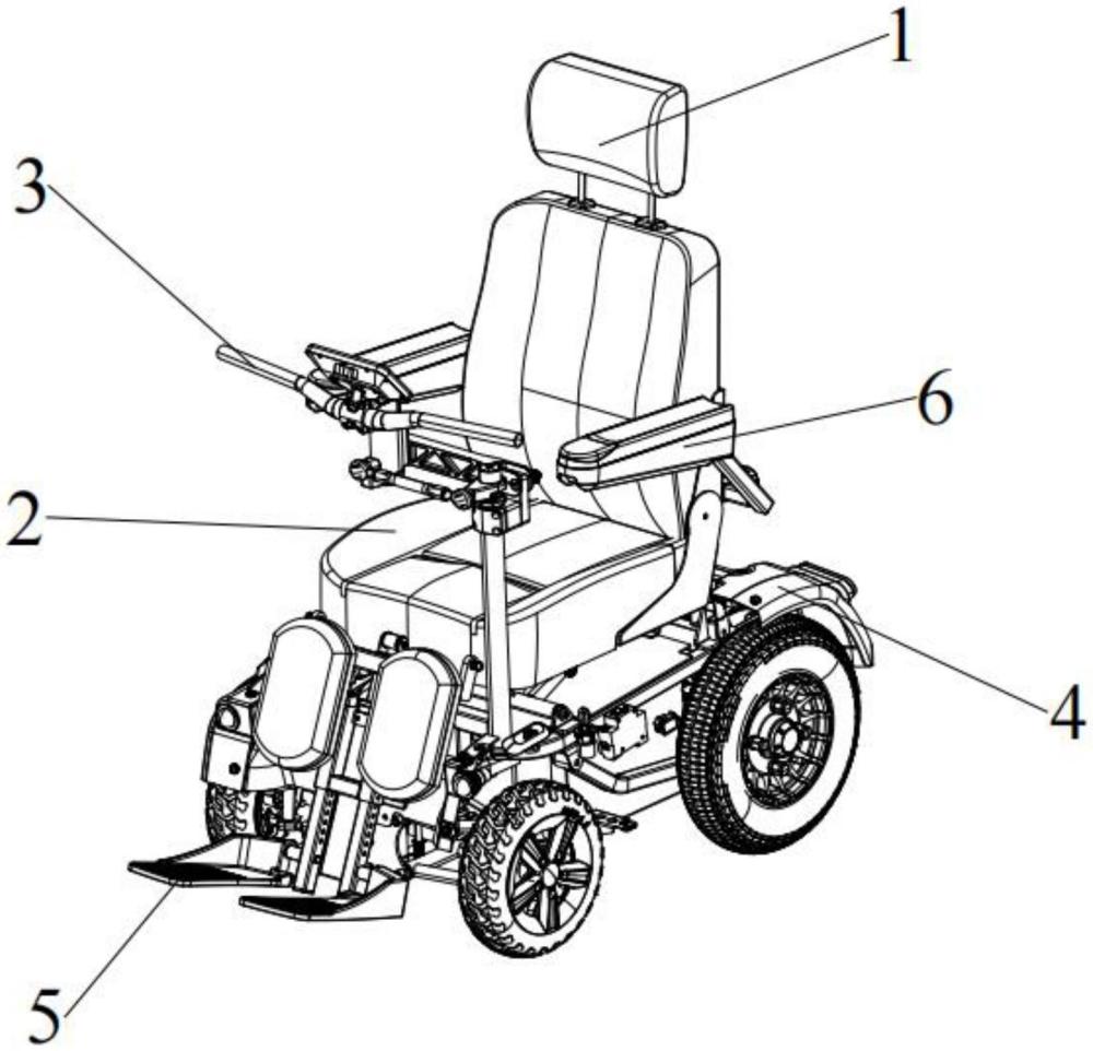 一種中間位置控制轉向緊湊型代步車的制作方法